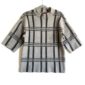 Belldini grey plaid sweater